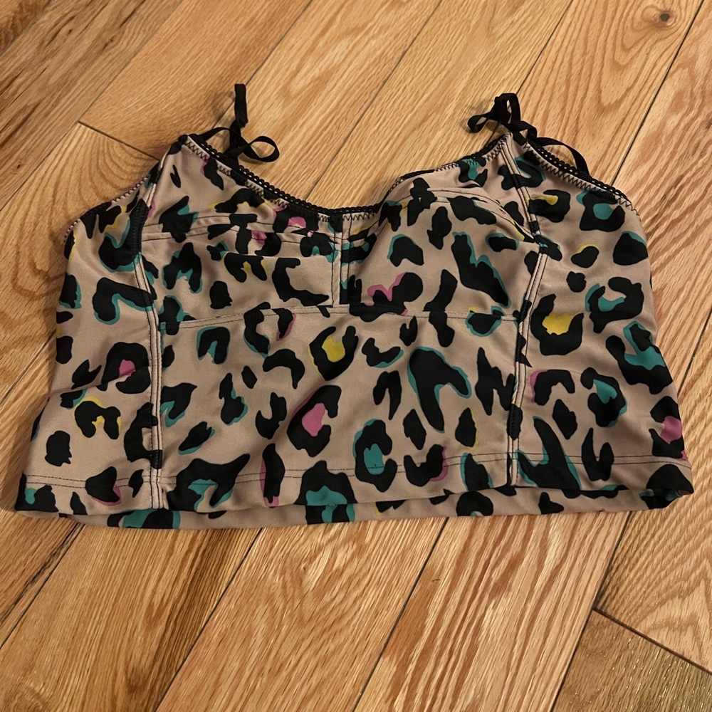 Urban Outfitters Boho Animal Print Crop Top